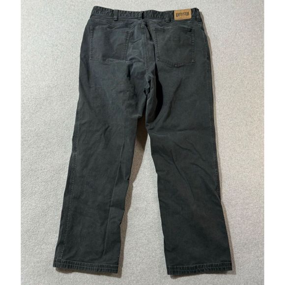 Duluth Trading Jeans Mens 38x32 Black Flex Workwear Solid Regular 5 Pocket - Picture 12 of 13